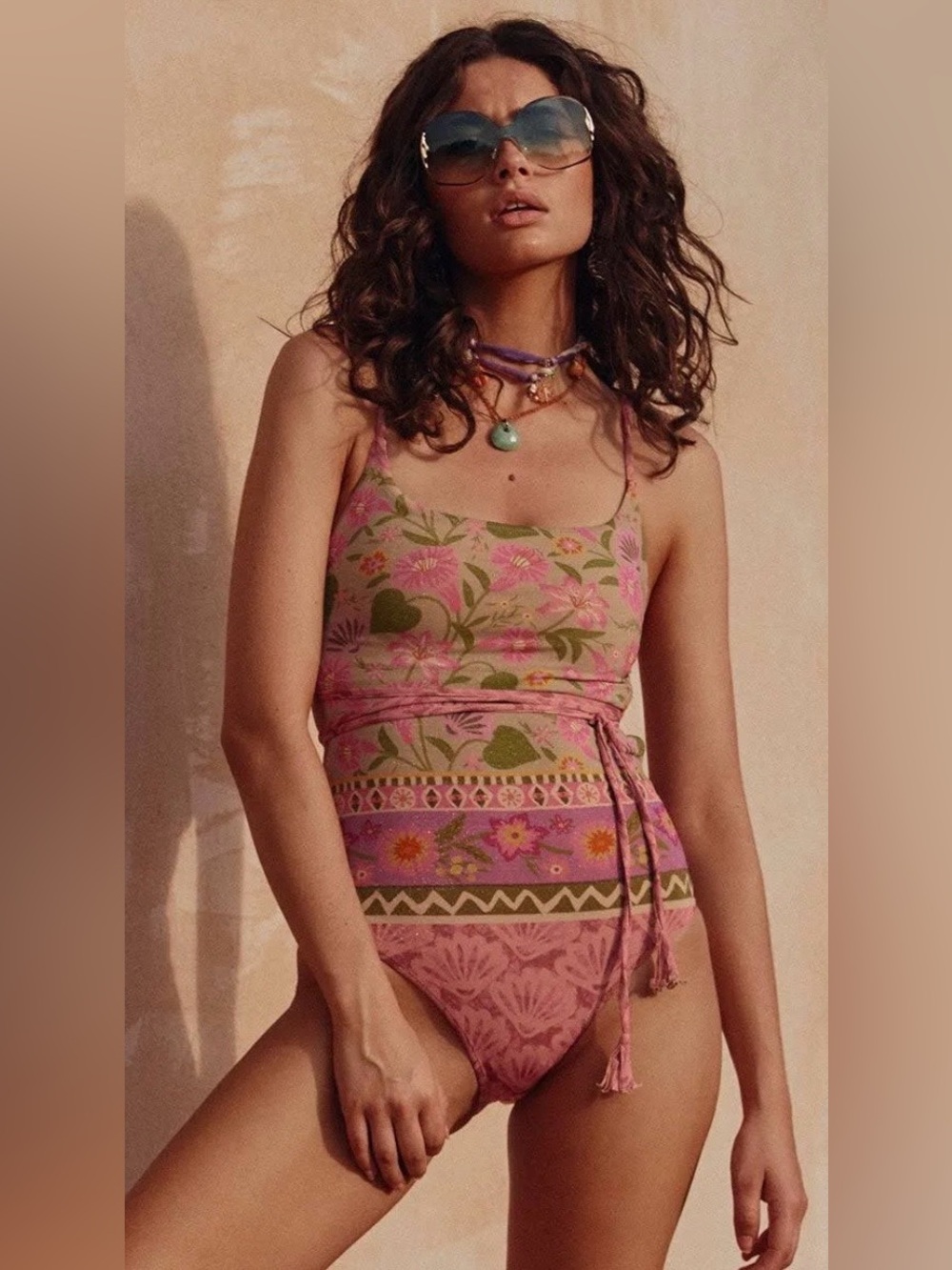 Spell Goldie Shimmer One Piece Size Small NWT